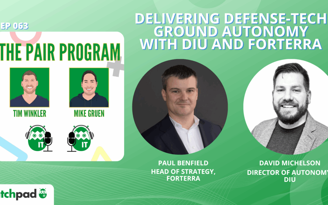 Delivering Defense-Tech Ground Autonomy with DIU and Forterra | The Pair Program Ep63